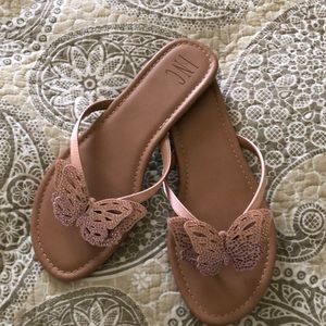 Butterfly 🦋 flip flops size 8.5